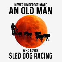 An Old Man Who Loves Sled Dog Racing Adjustable Cap | Artistshot