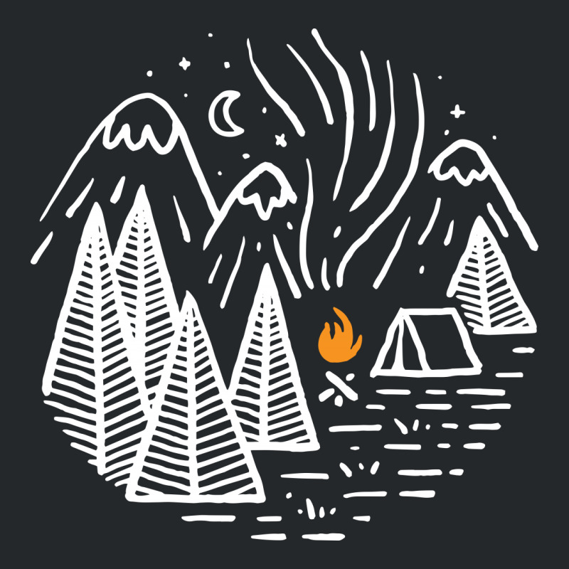 Camping And Bonfire Crewneck Sweatshirt by Quilimo | Artistshot