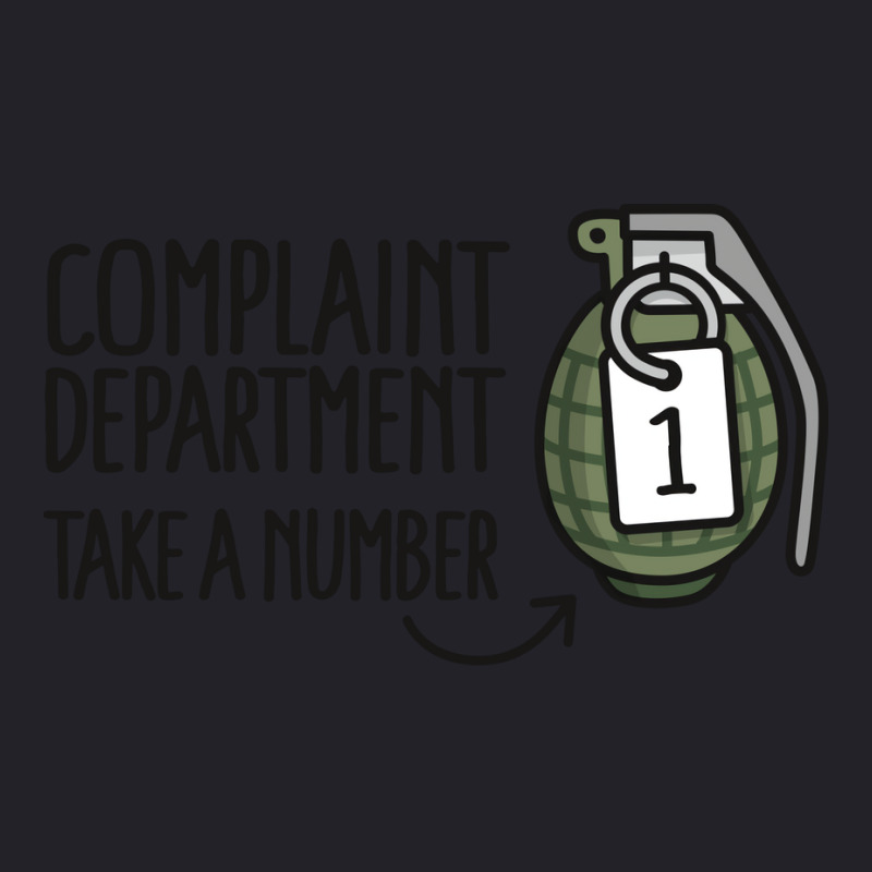 Complaint Department Take A Number Hand Grenade Unisex Sherpa-Lined Denim Jacket by ajithcti1 | Artistshot