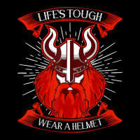 Life's Tough, Wear A Helmet  Norse Viking T Shirt Adjustable Cap | Artistshot