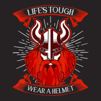 Life's Tough, Wear A Helmet  Norse Viking T Shirt Vintage Cap | Artistshot