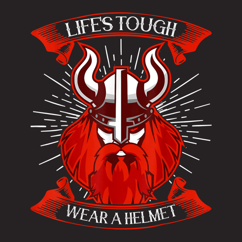 Life's Tough, Wear A Helmet  Norse Viking T Shirt Vintage Cap | Artistshot