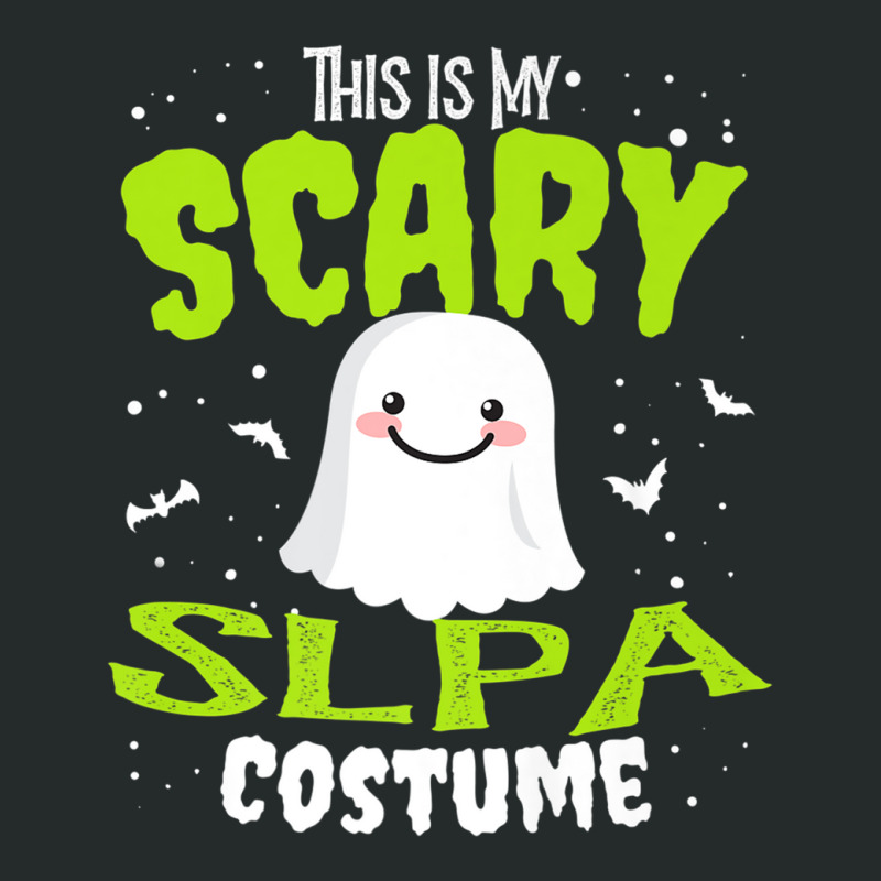 Funny Halloween This Is My Scary Slpa Custome Speech Aide Premium Women's Triblend Scoop T-shirt by JennetteMichelleBrink | Artistshot