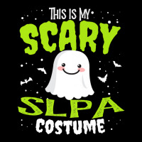 Funny Halloween This Is My Scary Slpa Custome Speech Aide Premium Cropped Hoodie | Artistshot