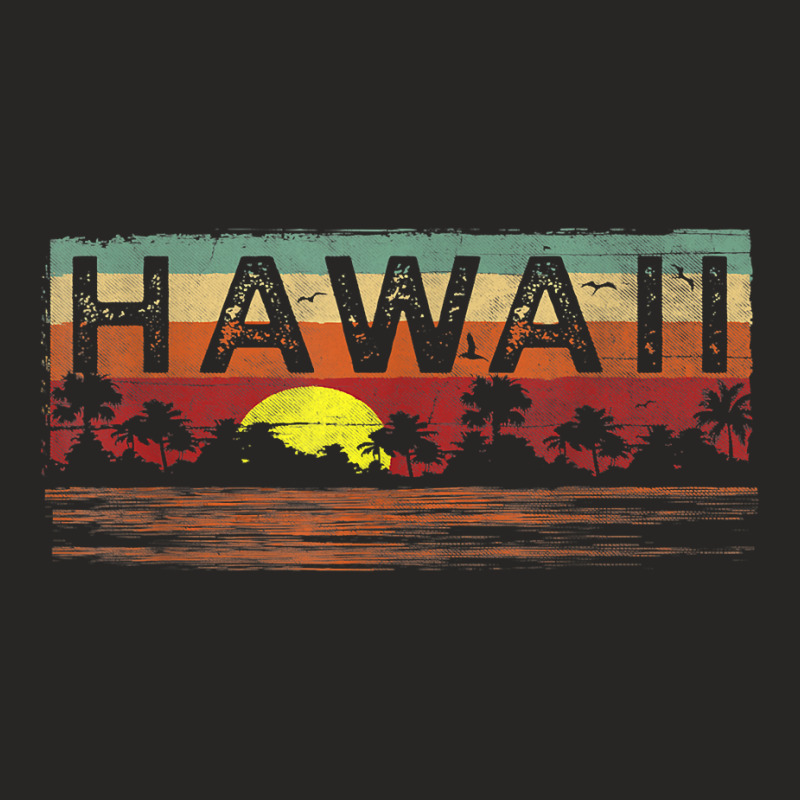 Vintage Tropical Hawaii T Shirt   Hawaiian T Shirt Ladies Fitted T-Shirt by kogmor58594 | Artistshot