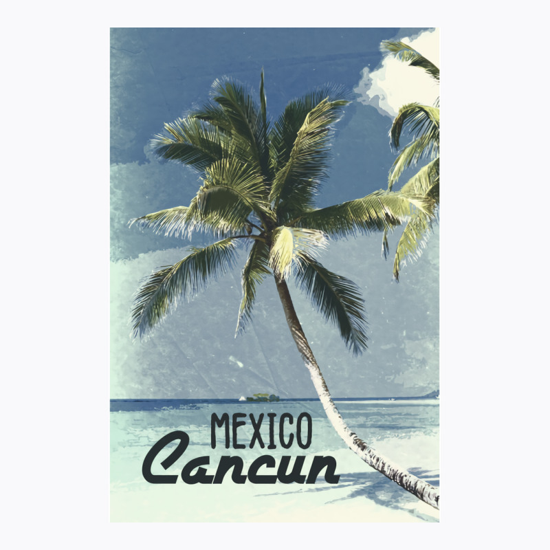 Cancun Mexico ✪ Vintage Style Poster (1) T-shirt | Artistshot