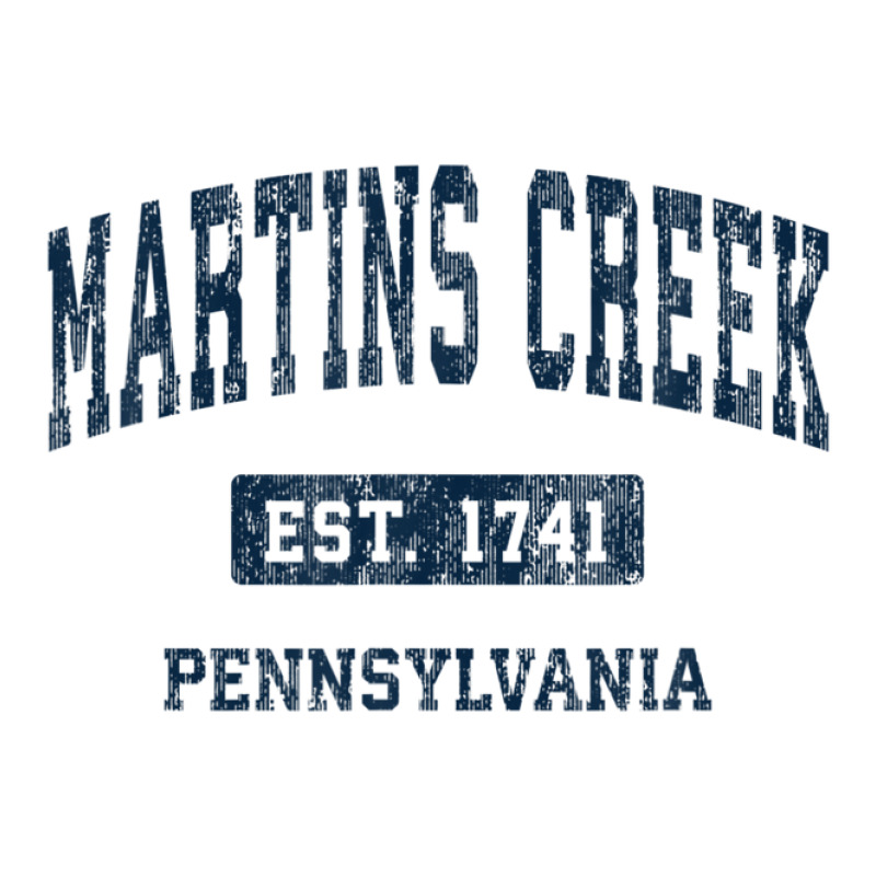 Martins Creek Pennsylvania Pa Vintage Athletic Sports Design V-neck Tee | Artistshot