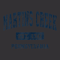 Martins Creek Pennsylvania Pa Vintage Athletic Sports Design Vintage Hoodie | Artistshot