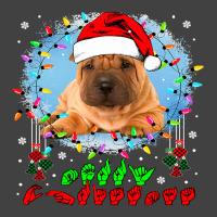 Merry Christmas Hands Sign Language Santa Shar Pei Lover154 Vintage T-shirt | Artistshot