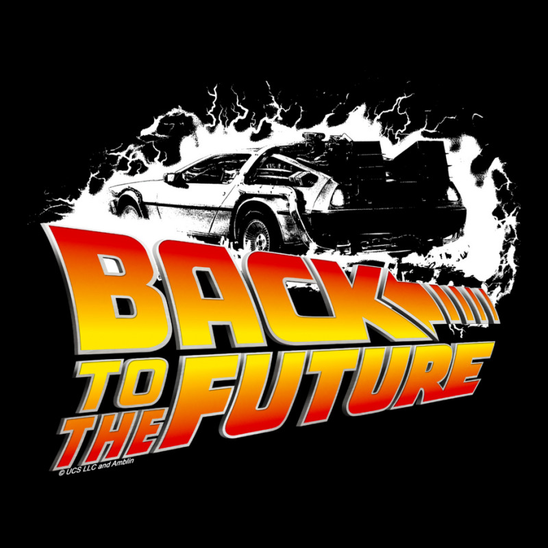 Back To The Future  Delorean White Stencil Fan Art Cropped Hoodie by korvleottaj | Artistshot