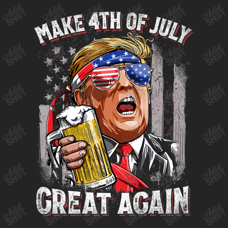 Make 4th Of July Great Again Trump Beer Shirts 3/4 Sleeve Shirt | Artistshot