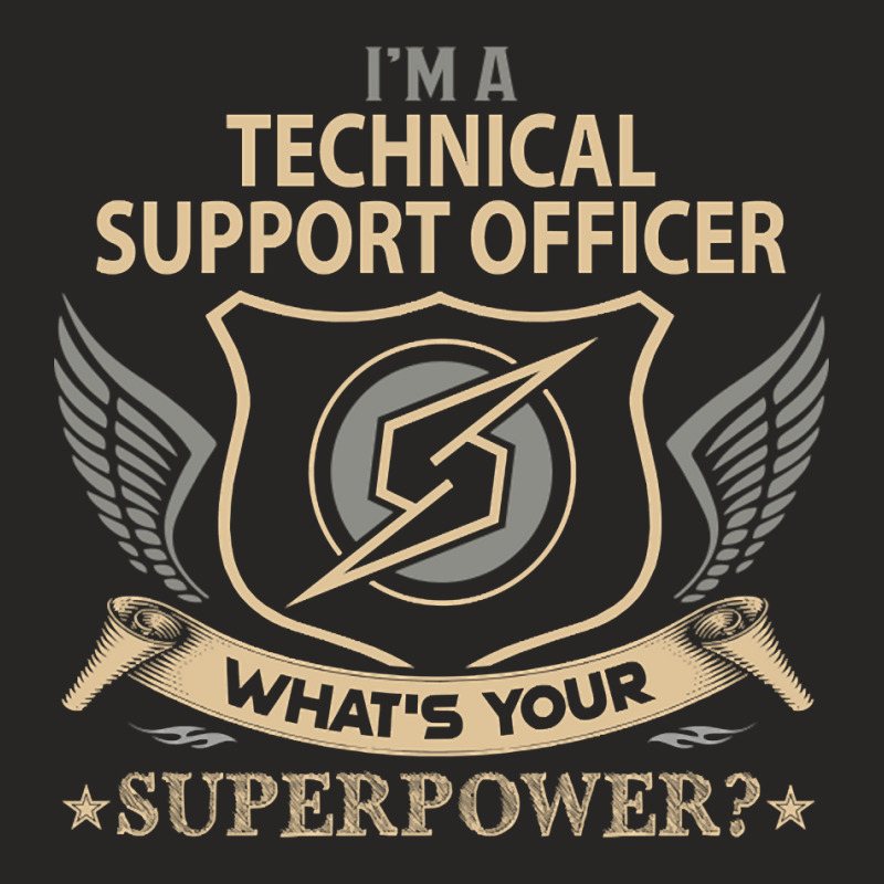 Limited Edition Technical Support Officer T Shirt - Superpower Gift It Ladies Fitted T-Shirt by poppyallen | Artistshot