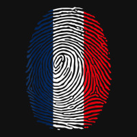 French Fingerprint France Flag Dna Cute Patriotic Metal Print Square | Artistshot