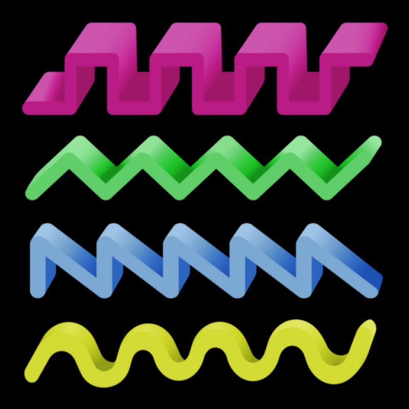 Synthesizer Waveforms 1 Kids Cap | Artistshot