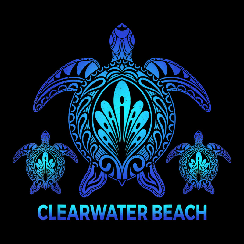 Vintage Clearwater Beach Florida Blue Sea Turtle Souvenirs T Shirt Long Sleeve Shirts by shmonotpv4s | Artistshot