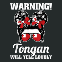 Warning! Tongan Will Yell Loudly Tonga T Shirt Women's Triblend Scoop T-shirt | Artistshot