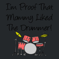 Im Proof That Mommy Liked The Drummer Pink Drum Set Crewneck Sweatshirt | Artistshot