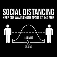 Amateur Radio Ham Funny Social Distancing Baby Tee | Artistshot