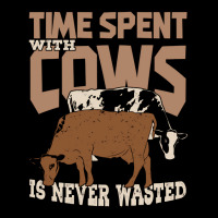 Time Spent With Cows Is Never Wasted Adjustable Cap | Artistshot