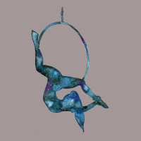 Lyra Galaxy  Aerial Hoop Art Vintage Short | Artistshot