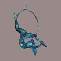 Lyra Galaxy  Aerial Hoop Art Vintage T-shirt | Artistshot