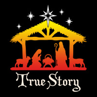 True Story Christmas Jesus Nativity Gift, Christian Gift Sweatshirt Cropped Sweater | Artistshot