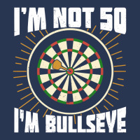 Im Not 50 Im Bullseye Darts Player Birthday Gift Men Denim Jacket | Artistshot