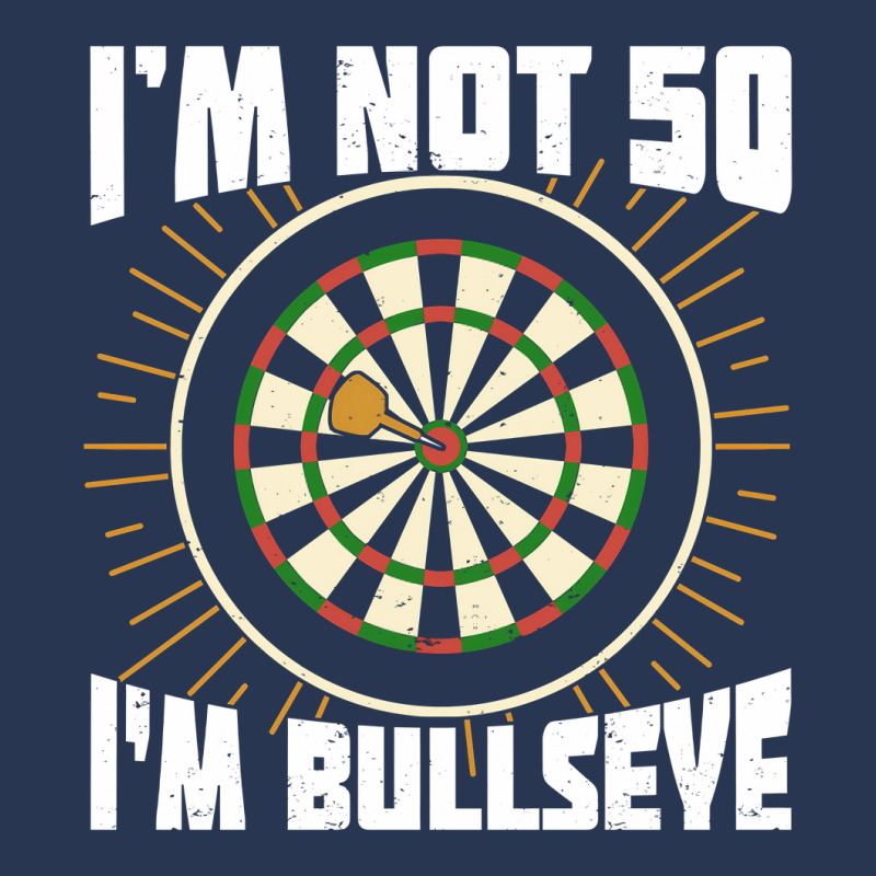 Im Not 50 Im Bullseye Darts Player Birthday Gift Men Denim Jacket | Artistshot