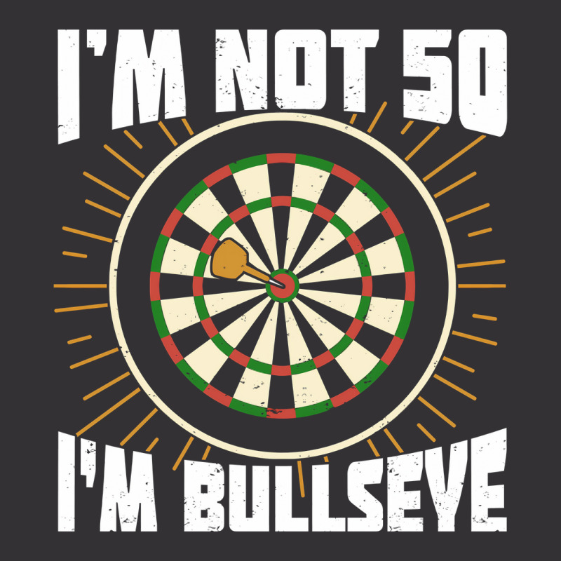 Im Not 50 Im Bullseye Darts Player Birthday Gift Vintage Short | Artistshot