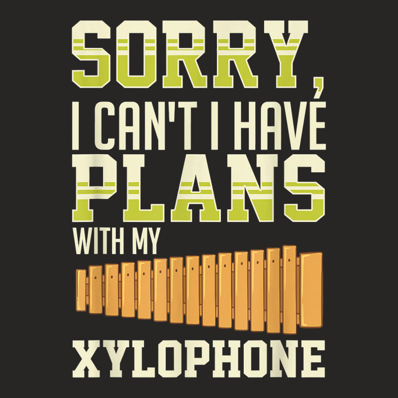 Xylophone Music Instrument Notes Player Glockenspiel T Shirt Ladies Fitted T-Shirt by noelenedh2mar | Artistshot