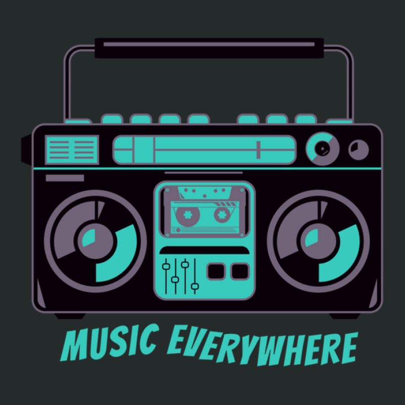 Music Everywhere 1 Women's Triblend Scoop T-shirt by CharlesZacharias | Artistshot