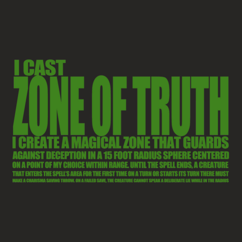 Zone Of Truth One Ladies Fitted T-Shirt by CaridadAlstott | Artistshot