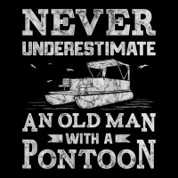 An Old Man With A Pontoon Boat Boating Tshirt Men's Long Sleeve Pajama Set | Artistshot