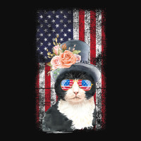 Trending Patriotic Tuxedo Cat 4th Of July Sunglasses Us Crop Top | Artistshot