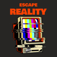 Escape Reality Funny Vintage Novelty Ladies Fitted T-shirt | Artistshot