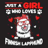 Just A Girl Who Loves Dogs T  Shirt Vintage Just A Girl Who Love Finni T-shirt | Artistshot