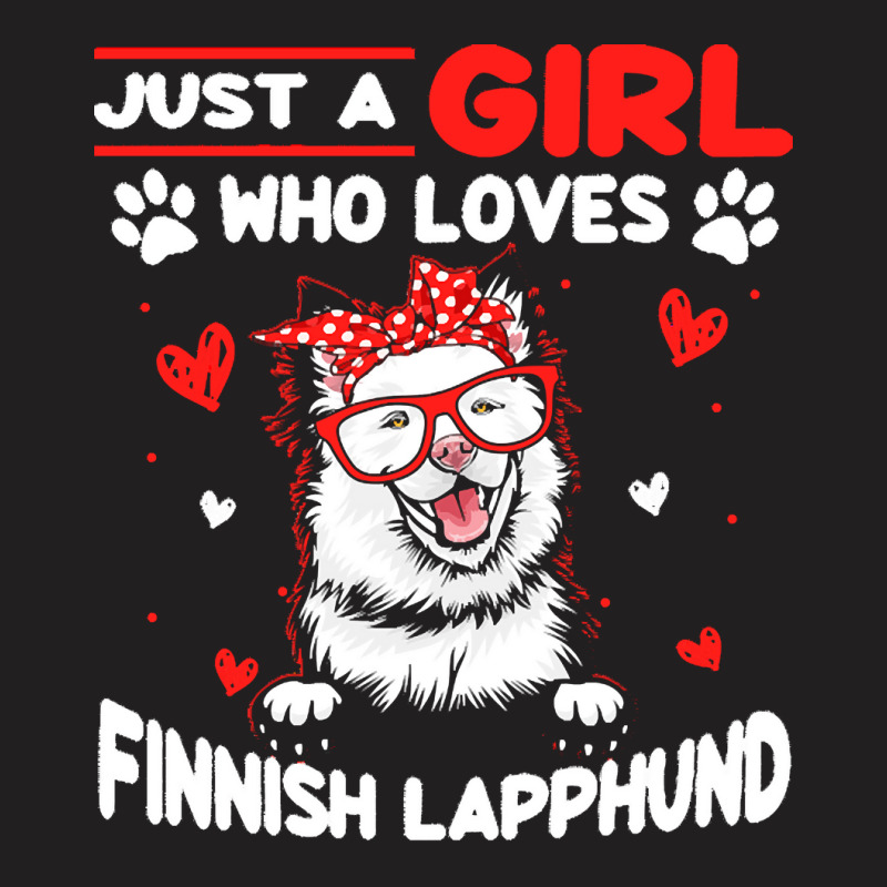 Just A Girl Who Loves Dogs T  Shirt Vintage Just A Girl Who Love Finni T-Shirt by vbotsford165 | Artistshot