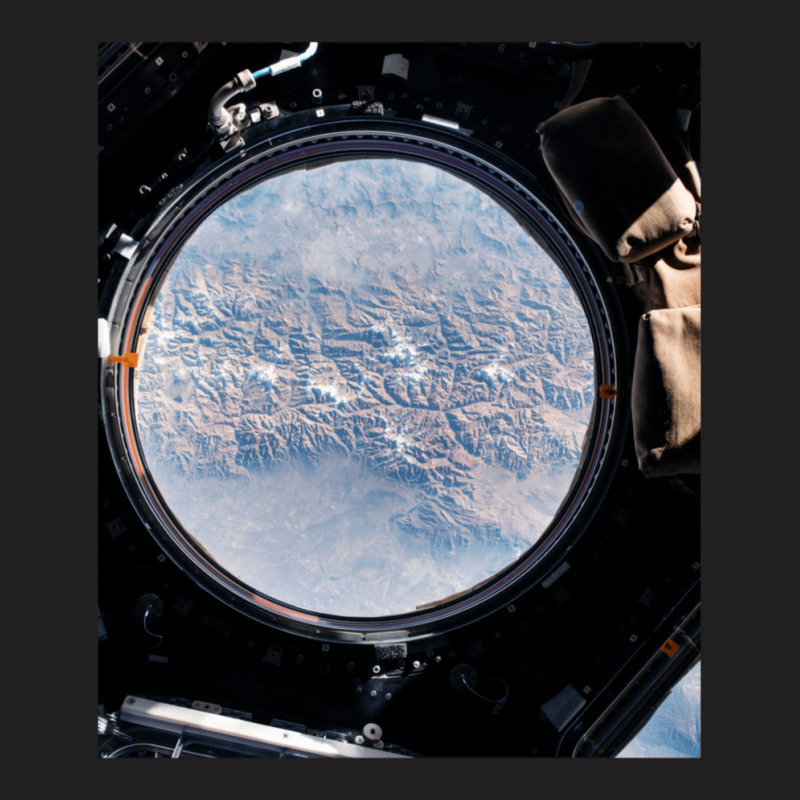 The Earth View From The Cupola Onboard The International Space Station T-shirt | Artistshot