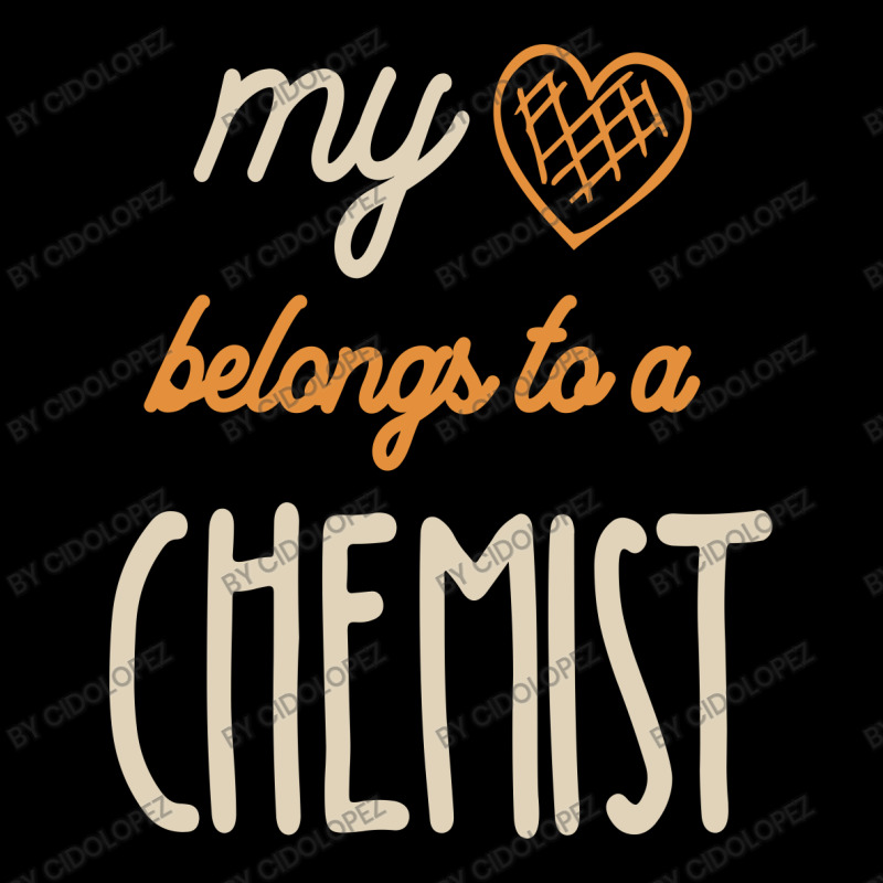 My Heart Belongs To A Chemist Job Title Gift Cropped Hoodie by cidolopez | Artistshot