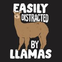 Easily Distracted By Llamas Animal Lover Gift T-shirt | Artistshot