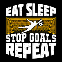 Eat Sleep Stop Goals Repeat Soccer Goalkeeper Gift Fleece Short | Artistshot