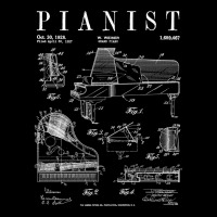 Grand Piano Old Vintage Patent Pianist Drawing Print Men's 3/4 Sleeve Pajama Set | Artistshot