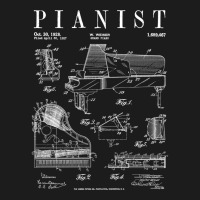 Grand Piano Old Vintage Patent Pianist Drawing Print Hoodie & Jogger Set | Artistshot