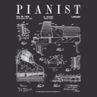 Grand Piano Old Vintage Patent Pianist Drawing Print Vintage Hoodie And Short Set | Artistshot