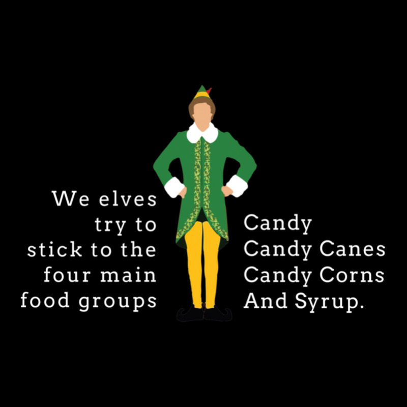 We Elves Try To Stick To The Four Main Food Groups Candy Cropped Hoodie by ArleanKah | Artistshot