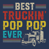 Best Truckin Pop Pop Ever Big Rig Trucker Father's Day Gift Men Denim Jacket | Artistshot