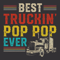 Best Truckin Pop Pop Ever Big Rig Trucker Father's Day Gift Vintage Hoodie And Short Set | Artistshot