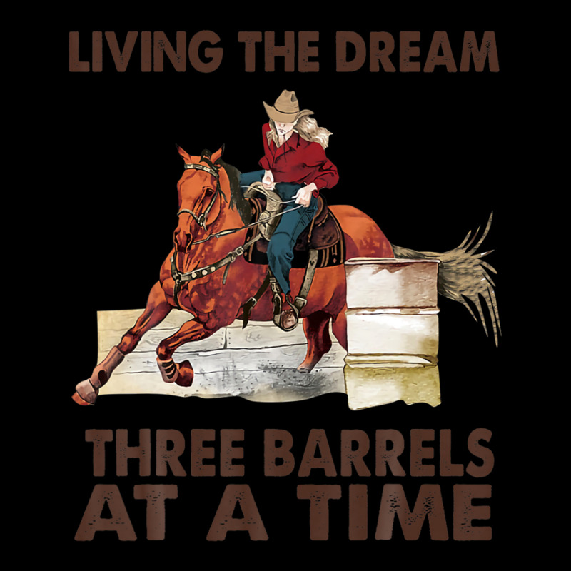 Cowgirl Living The Dream 3 Barrels At A Time Western Country Cropped Sweater by stampfhadjisw | Artistshot