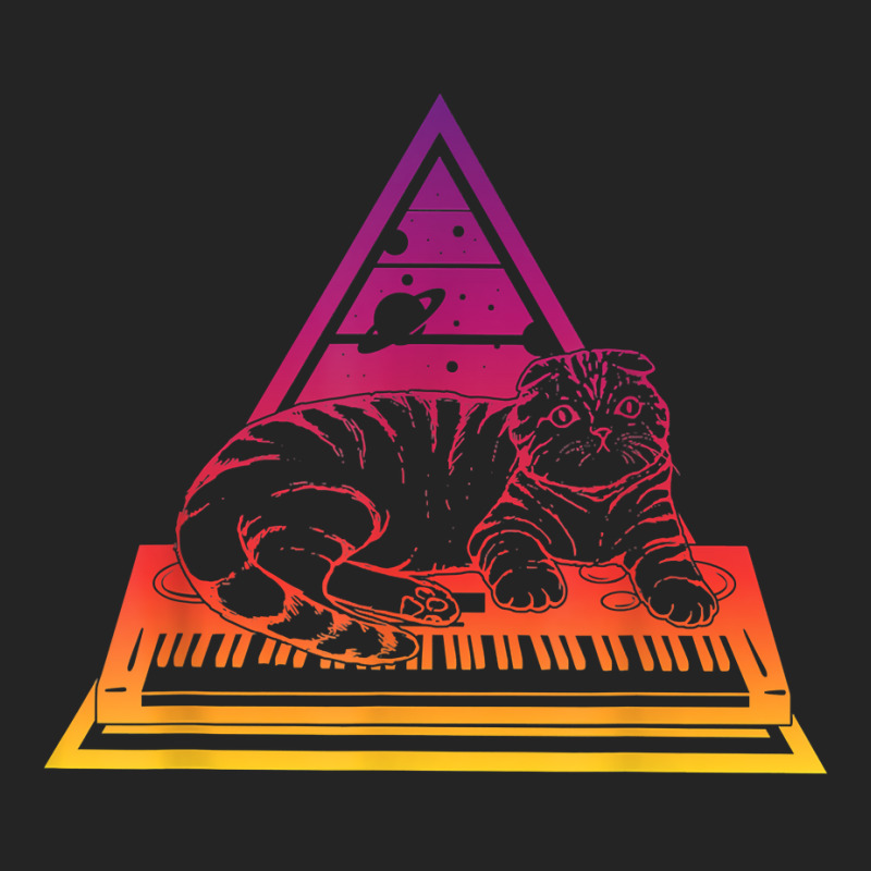 Synthesizer Cat Techno Synth Analog T Shirt 3/4 Sleeve Shirt | Artistshot