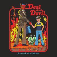 Deal With The Devil Economics For Children Ladies Fitted T-shirt | Artistshot